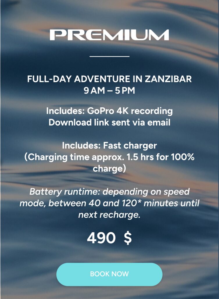 Premium rental Sea Scooter Full-Day Rent Premium Full Day Adventure Zanzibar Sea Scooter